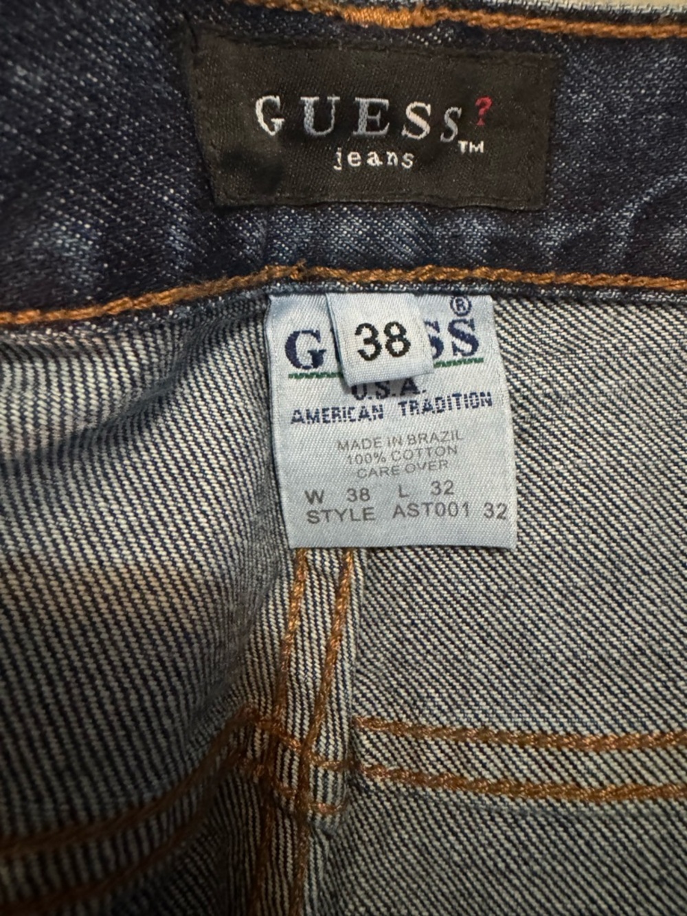 Guess Men's Slim Straight Indigo Denim Jeans AST00132 size 38x32 - Picture 3 of 5